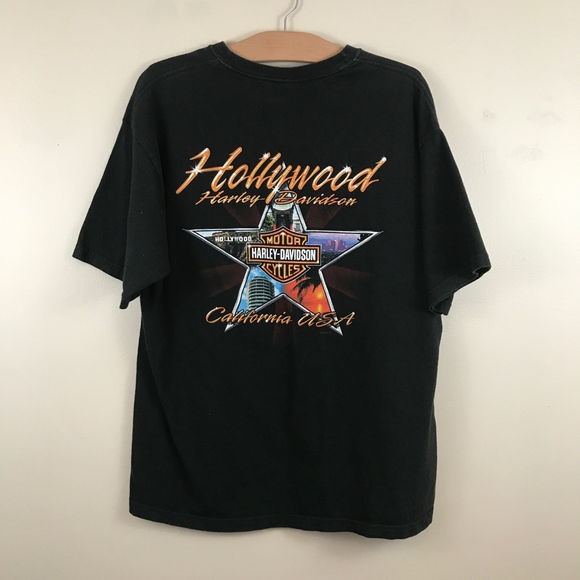 Harley Davidson Shirts Harley Davidson Hollywood Graphic Shirt Large Men Poshmark